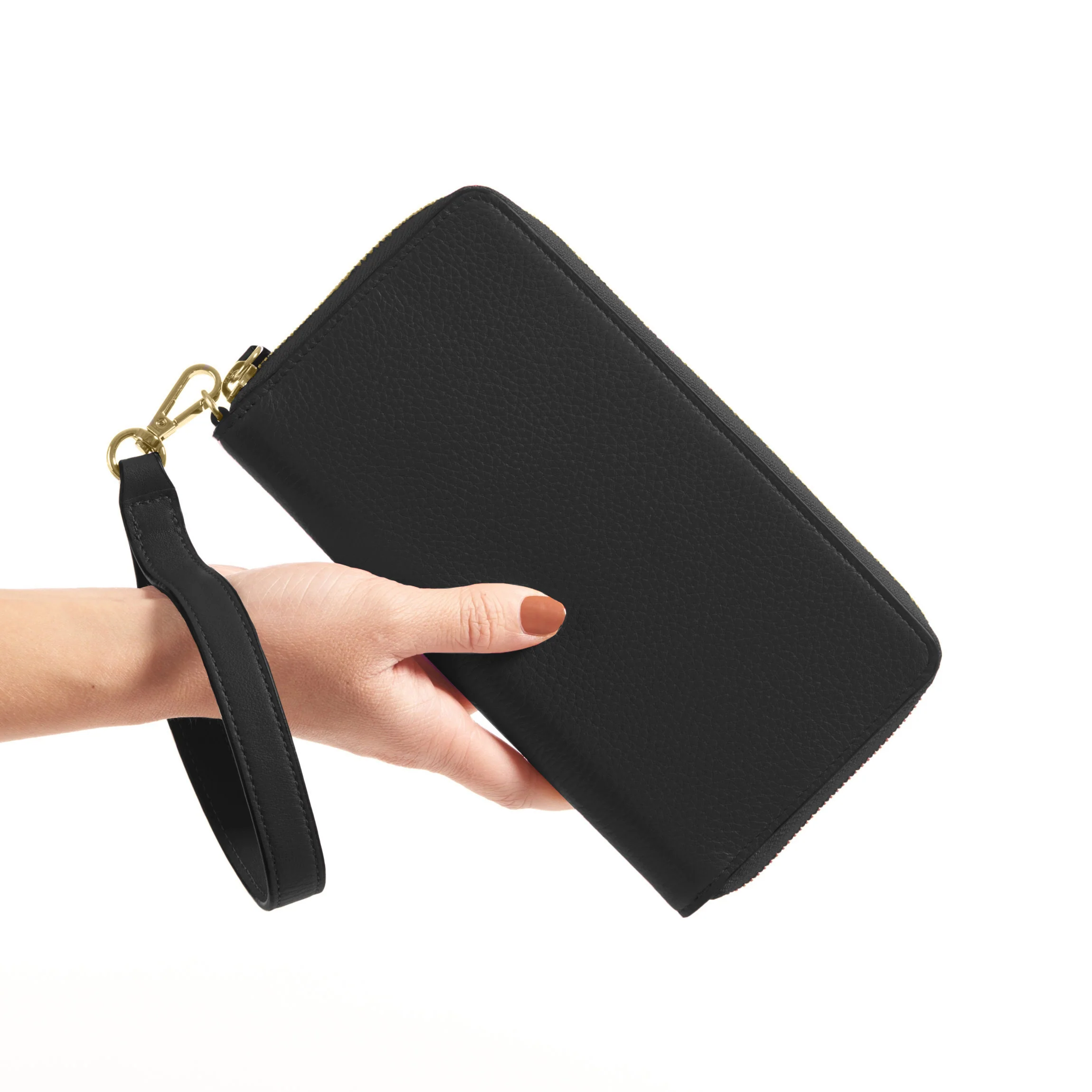Windsor Checkbook Wallet Black Pebble - Image 5