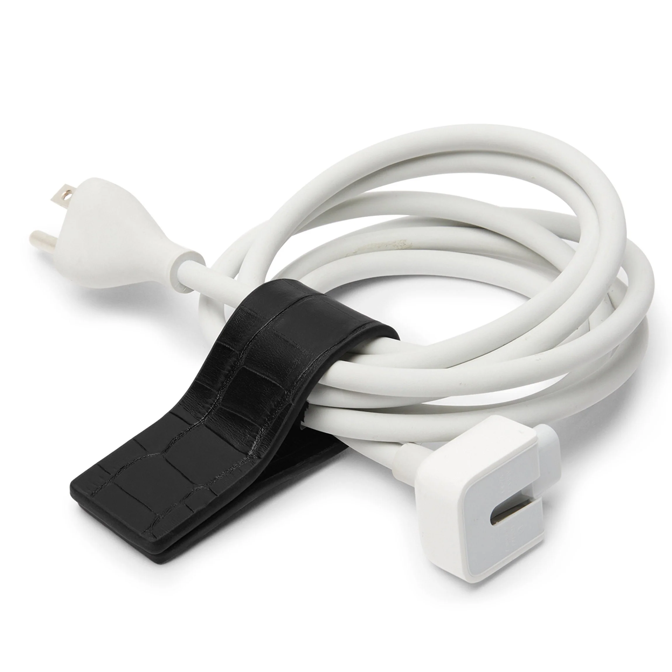 XL Cord Wrap Black Croc