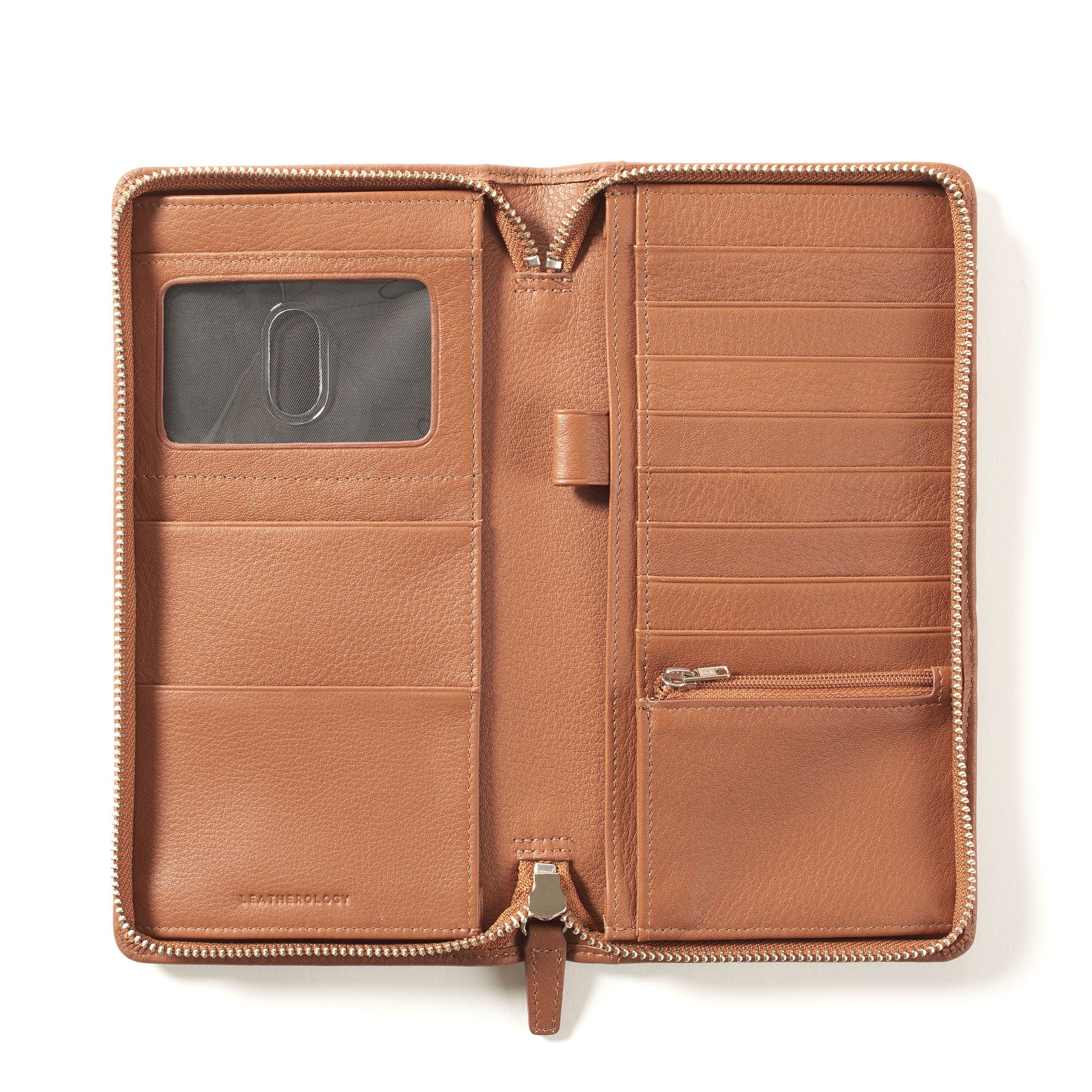 Zip Around Travel Wallet Cognac - Image 2