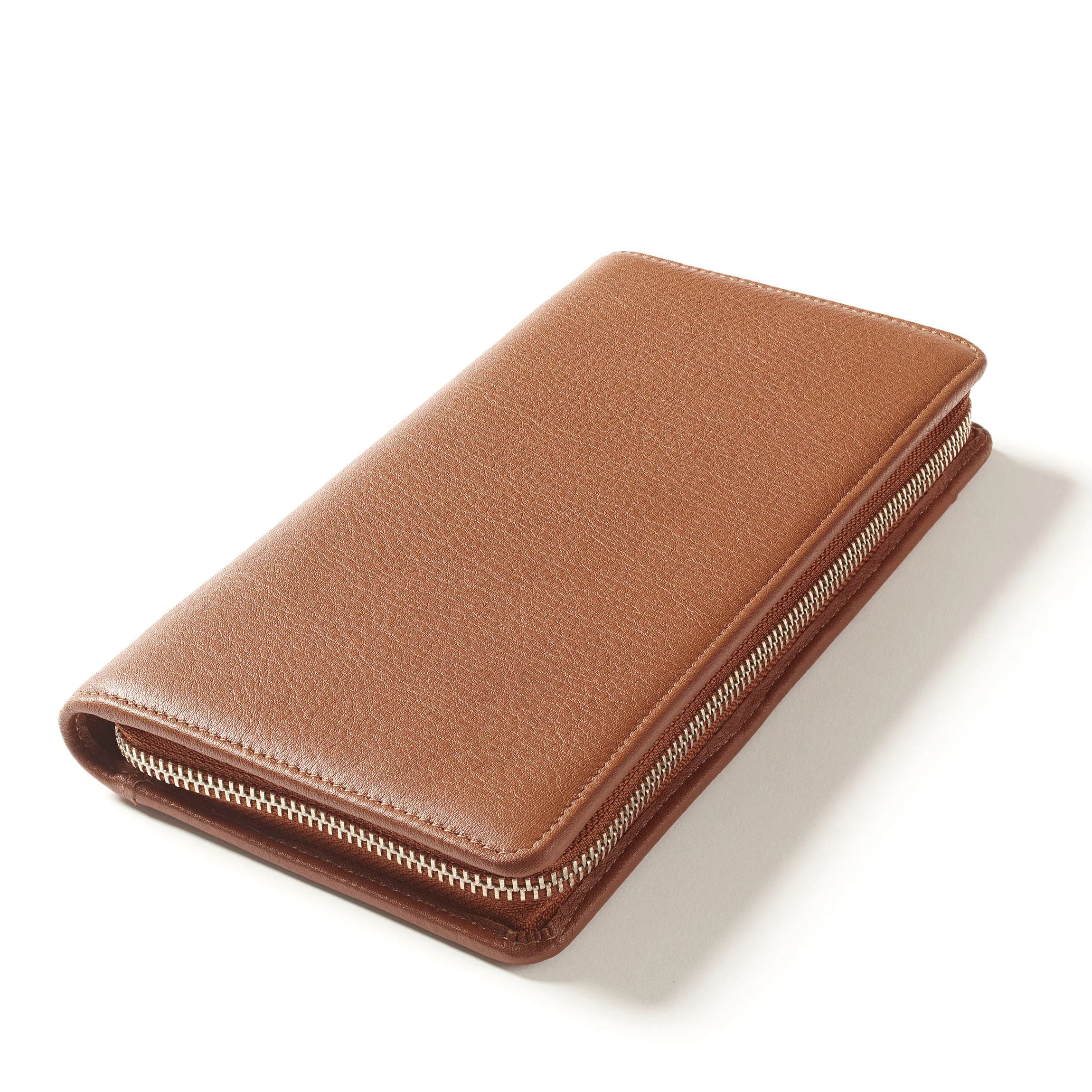 Zip Around Travel Wallet Cognac - Image 3