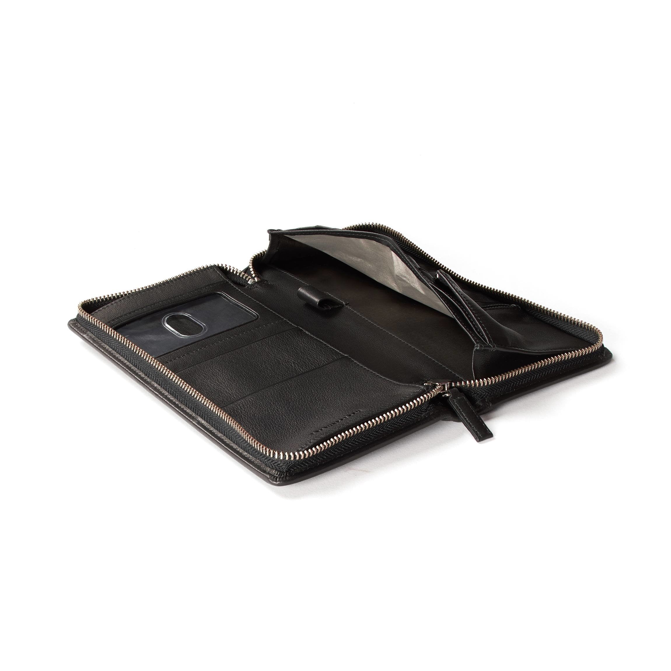Zip Around Travel Wallet RFID Black Onyx - Image 5