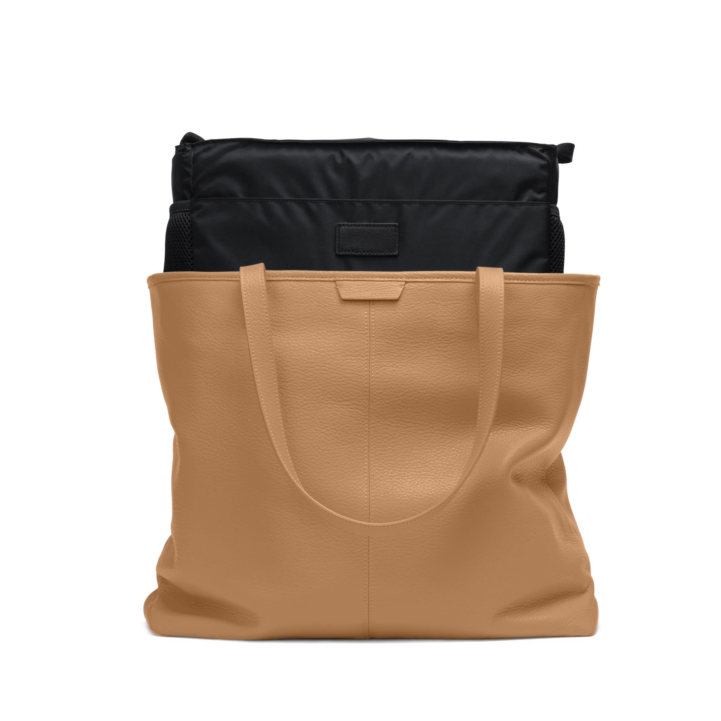 Zippered Downtown Diaper Bag Camel - Image 2